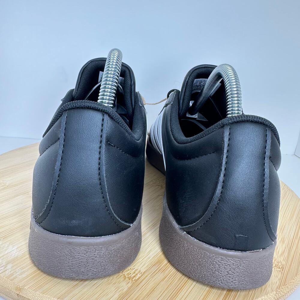 Adidas VL Court Base Sneaker Shoes Black Brown Lace Up ID3712 Mens Size 9.5 NEW - Picture 4 of 7